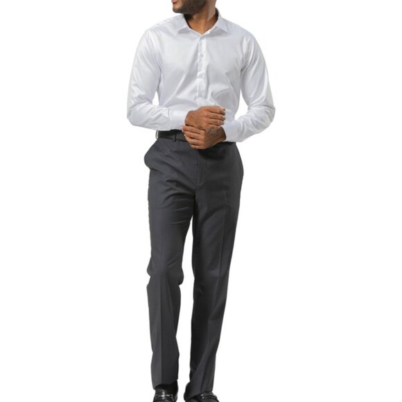 Premium Charcoal Grey Stacy Adams Men's Dress Pants
